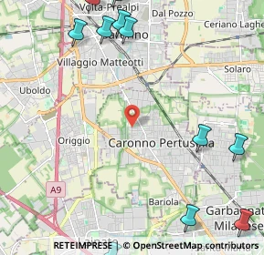 Mappa Via Papa Giovanni XXIII, 21042 Caronno Pertusella VA, Italia (3.34083)