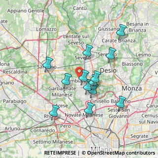 Mappa , 20812 Limbiate MB, Italia (6.33769)