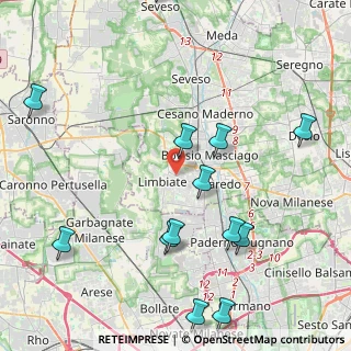 Mappa , 20812 Limbiate MB, Italia (5.13615)