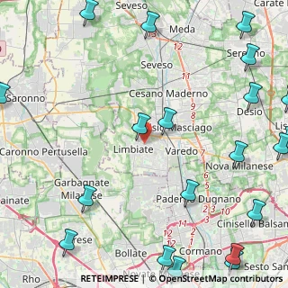 Mappa , 20812 Limbiate MB, Italia (6.9275)