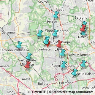 Mappa , 20812 Limbiate MB, Italia (4.53353)