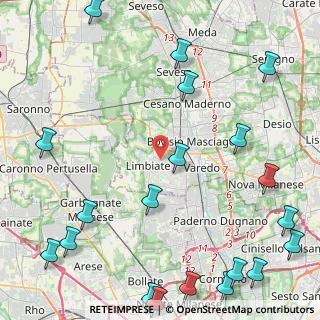 Mappa , 20812 Limbiate MB, Italia (6.5445)