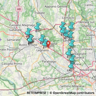 Mappa Via Papa Giovanni XXIII, 20025 Legnano MI, Italia (7.26938)