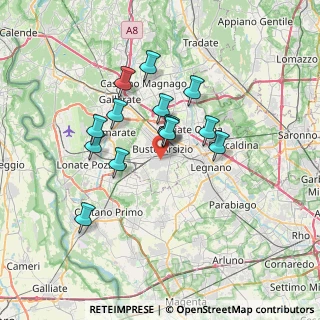 Mappa Via Pieve di Cadore, 21052 Busto Arsizio VA, Italia (5.65714)