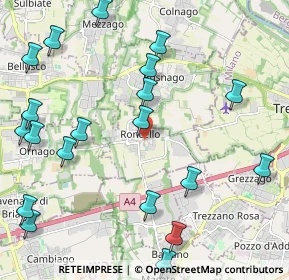 Mappa Via S. Francesco, 20877 Roncello MB, Italia (2.679)