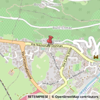 Mappa Via Nazionale per Donnas, 15, 11026 Pont-Saint-Martin, Aosta (Valle d'Aosta)
