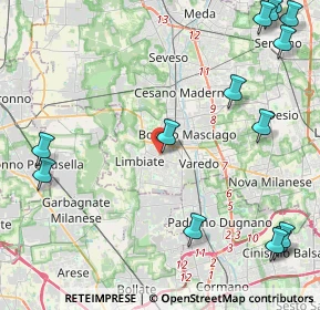 Mappa Via Mantova, 20812 Limbiate MB, Italia (6.23929)