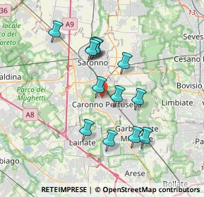 Mappa Parco Salvo D'acquisto, 21042 Caronno Pertusella VA, Italia (3.18692)