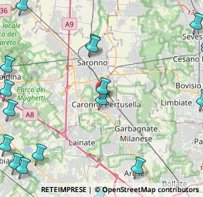 Mappa Parco Salvo D'acquisto, 21042 Caronno Pertusella VA, Italia (6.863)