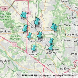 Mappa Parco Salvo D'acquisto, 21042 Caronno Pertusella VA, Italia (3.11)
