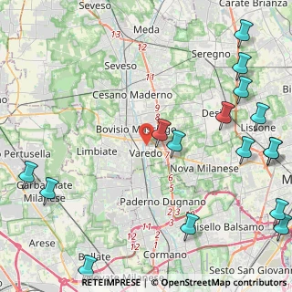 Mappa Via Pasubio, 20814 Varedo MB, Italia (6.34813)
