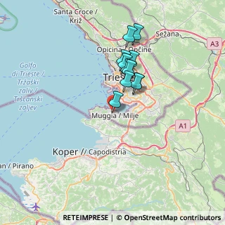 Mappa Via Gabriele d'Annunzio, 34015 Muggia TS, Italia (5.52727)
