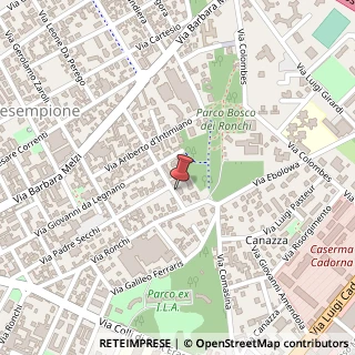 Mappa Via Barbara Melzi, 54, 20025 Legnano, Milano (Lombardia)