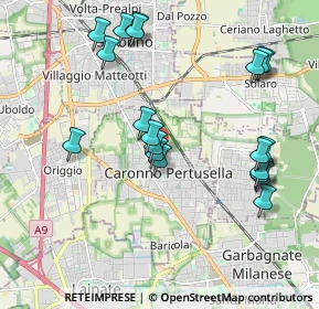 Mappa Via XXV Aprile, 21042 Caronno Pertusella VA, Italia (2.0905)