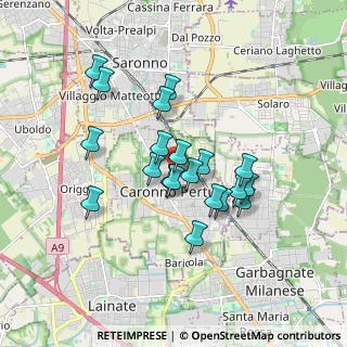 Mappa Via XXV Aprile, 21042 Caronno Pertusella VA, Italia (1.4555)