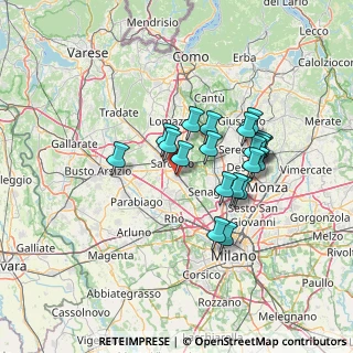 Mappa Via XXV Aprile, 21042 Caronno Pertusella VA, Italia (11.3695)
