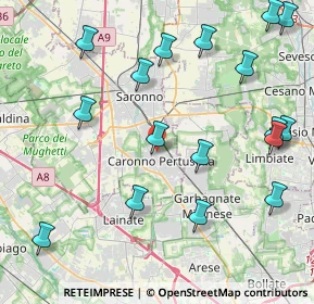 Mappa Via XXV Aprile, 21042 Caronno Pertusella VA, Italia (5.03118)