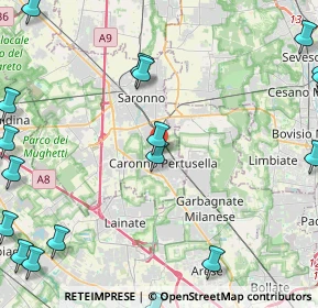 Mappa Via XXV Aprile, 21042 Caronno Pertusella VA, Italia (6.896)
