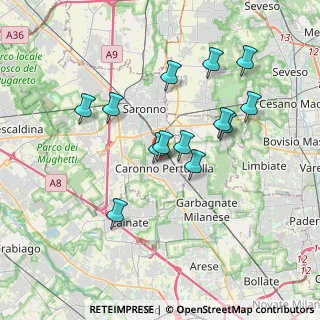 Mappa Via XXV Aprile, 21042 Caronno Pertusella VA, Italia (3.27615)
