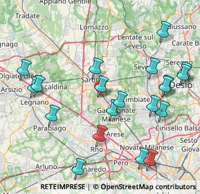 Mappa Via XXV Aprile, 21042 Caronno Pertusella VA, Italia (9.2175)
