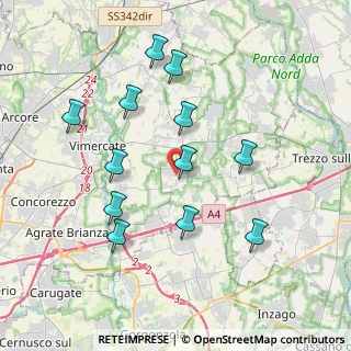 Mappa Via Bellusco, 20060 Ornago MB, Italia (3.7625)