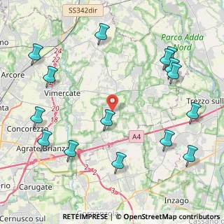 Mappa Via Bellusco, 20060 Ornago MB, Italia (5.30667)
