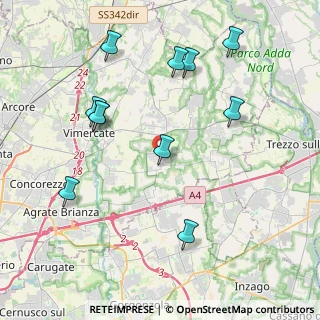 Mappa 20060 Ornago MB, Italia (4.39545)