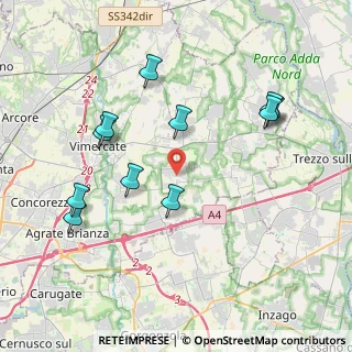 Mappa Via Bellusco, 20060 Ornago MB, Italia (4.09364)