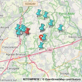 Mappa Via Bellusco, 20060 Ornago MB, Italia (3.48538)