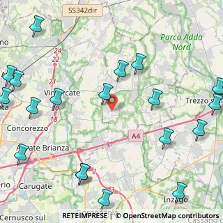 Mappa Via Bellusco, 20060 Ornago MB, Italia (6.2785)