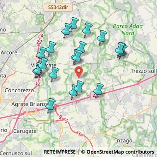 Mappa Via Bellusco, 20060 Ornago MB, Italia (3.793)