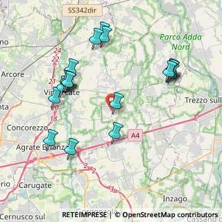 Mappa Via Bellusco, 20060 Ornago MB, Italia (4.28421)