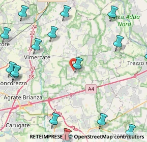 Mappa 20060 Ornago MB, Italia (6.6035)