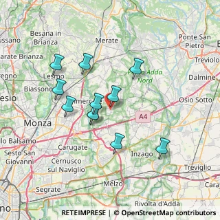 Mappa Via Bellusco, 20060 Ornago MB, Italia (6.13182)