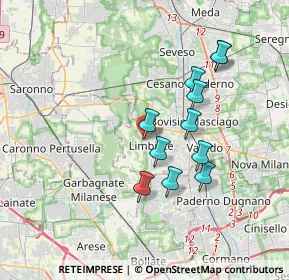 Mappa Via Edoardo Jenner, 20812 Limbiate MB, Italia (3.14545)