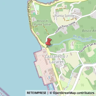 Mappa Strada per Lazzaretto,  14, 34015 Muggia, Trieste (Friuli-Venezia Giulia)