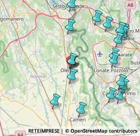 Mappa Via Castelnovate, 28047 Oleggio NO, Italia (9.2055)