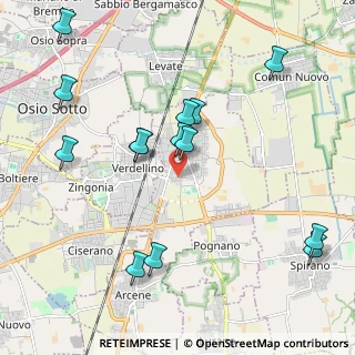 Mappa Via della Repubblica Sud, 24049 Verdello BG, Italia (2.265)
