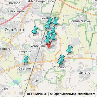 Mappa Via della Repubblica Sud, 24049 Verdello BG, Italia (1.49)