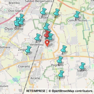 Mappa Via della Repubblica Sud, 24049 Verdello BG, Italia (2.28529)