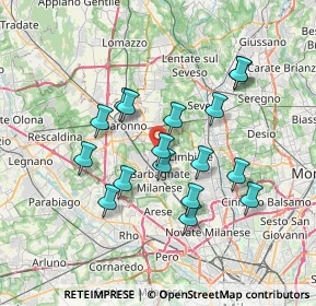 Mappa Via Giuseppe Verdi, 20031 Cesate MI, Italia (6.35765)