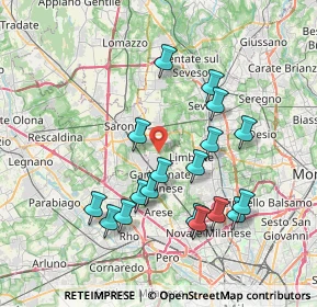 Mappa Via Giuseppe Verdi, 20031 Cesate MI, Italia (7.30444)