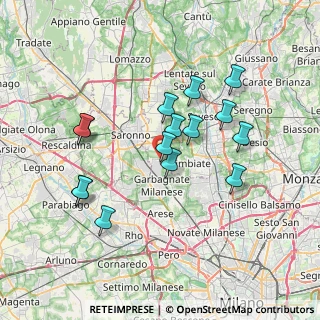 Mappa Via Giuseppe Verdi, 20031 Cesate MI, Italia (6.71533)