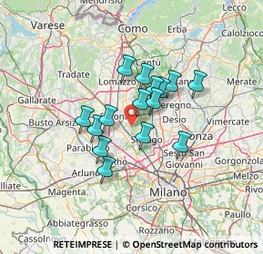 Mappa Via Giuseppe Verdi, 20031 Cesate MI, Italia (9.51333)
