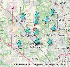 Mappa Via Giuseppe Verdi, 20031 Cesate MI, Italia (3.12615)