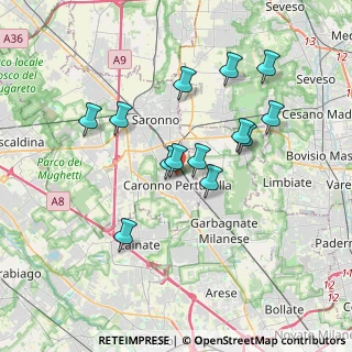 Mappa Via Nelson Mandela, 21042 Caronno Pertusella VA, Italia (3.25462)