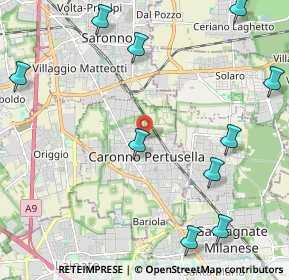 Mappa Via Nelson Mandela, 21042 Caronno Pertusella VA, Italia (2.92364)