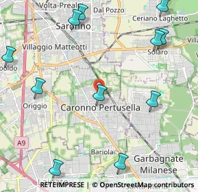 Mappa Via Nelson Mandela, 21042 Caronno Pertusella VA, Italia (2.81273)
