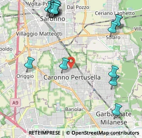 Mappa Via Nelson Mandela, 21042 Caronno Pertusella VA, Italia (2.846)