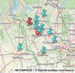 Mappa Via della Piana, 21052 Busto Arsizio VA, Italia (10.93636)